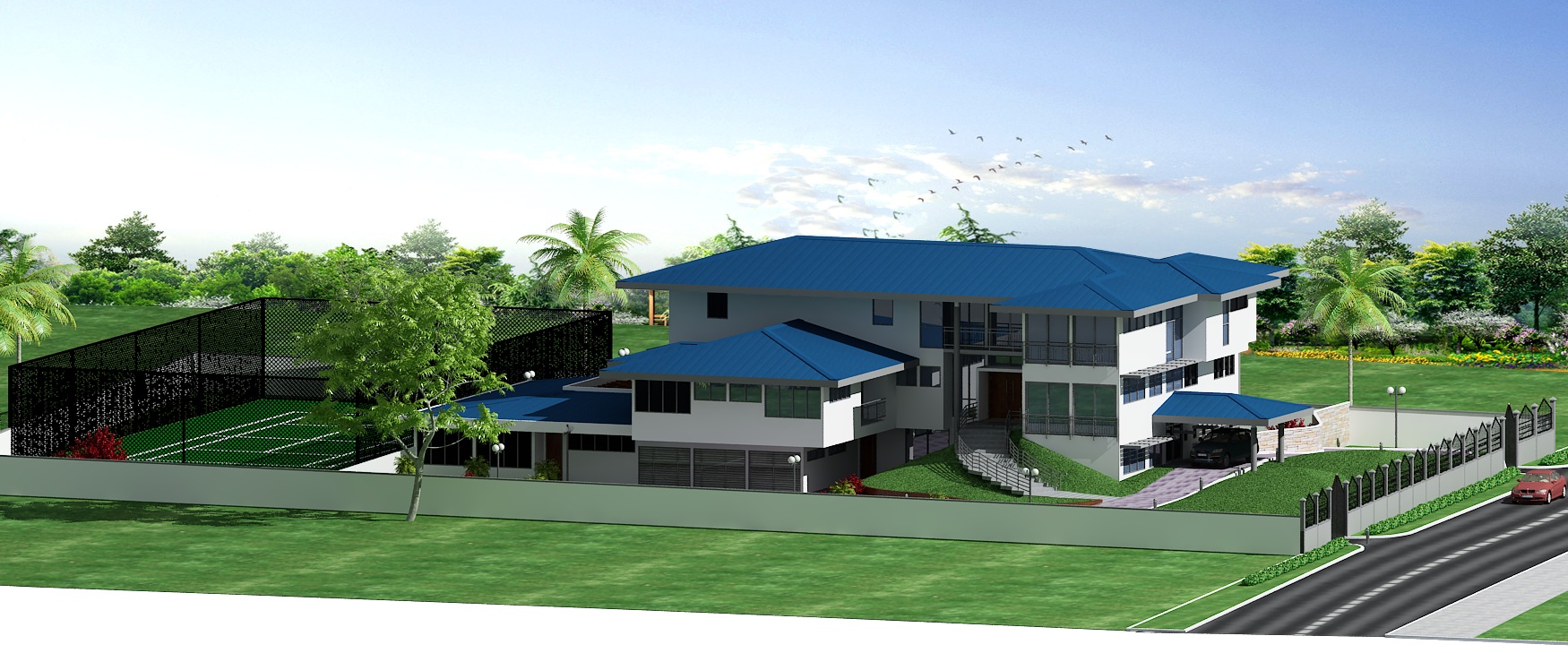 Mensah Residence aerial1