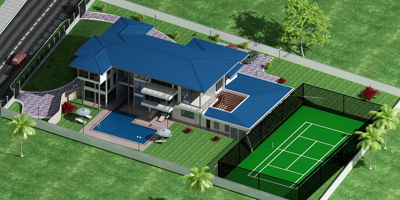 Mensah Residence aerial3